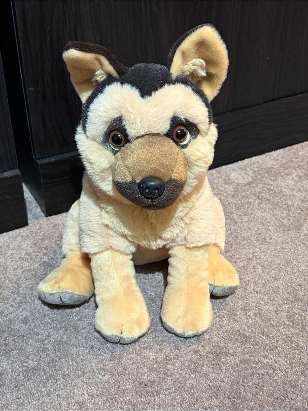 Plush German Shepherd Stuffed Animal - Tan and Black